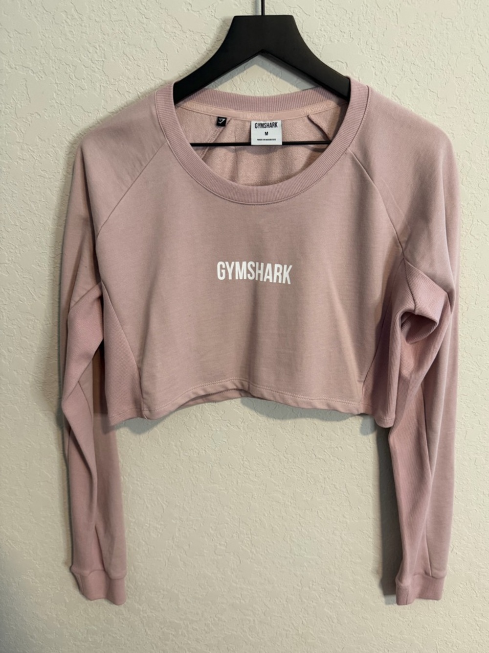 ✨Gymshark Women's Cropped Sweatshirt - Blush Pink
